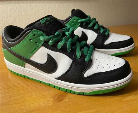 nike dunk low men's green